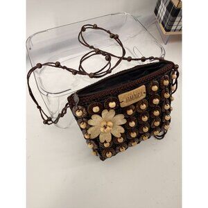 JAMAICA small crossbody purse brown color
